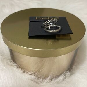 🎉 2/$20 🎉 Bebe | 2 Pc Silver Ring Set